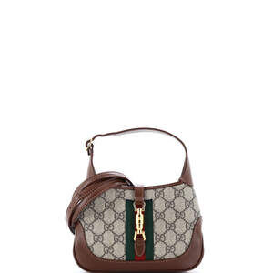 Gucci Jackie Hobo Gg Coated Canvas Mini #254122G15B